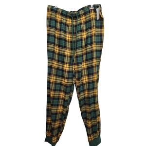 Abound Yellow & Green Flannel Pant Size XL